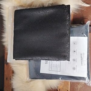 WEKWCH Black Rectangle Table Cloth/Linen NWT